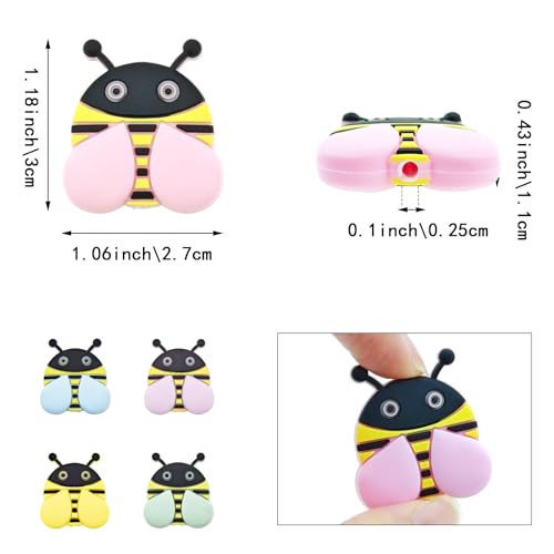 Image of 10 Pack Cute Little Bee Needle Point Protection Needle Stoppers Knitting Tools Knitting Supplies Accessories