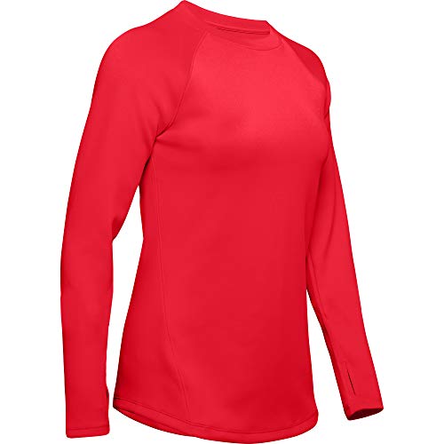 Under Armour Coldgear Armour Long-sleeve Shirt, Red (600)/Tonal, Medium