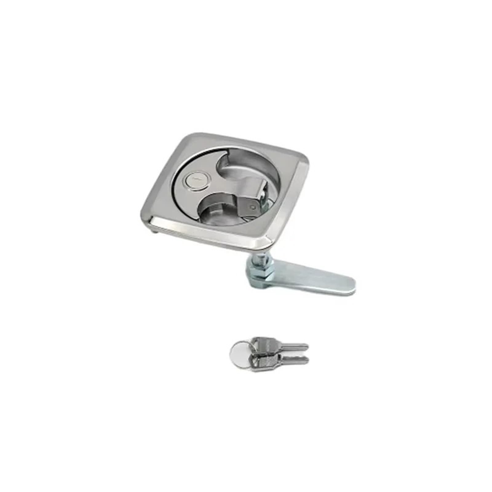 Sxolcoufoh One Color Machinery Cabinet Zinc Alloy Handle Lock Distribution Box Flat 1Pcs