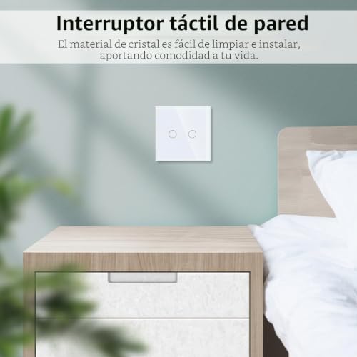 Interruptor de vidrio templado blanco de alta calidad JIMEIDA 5