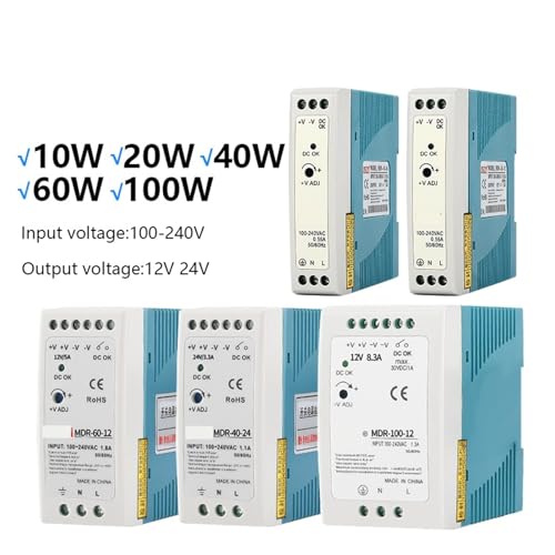 Alimentation industrielle 24V 60W AC/DC à découpage robuste et sortie 10A