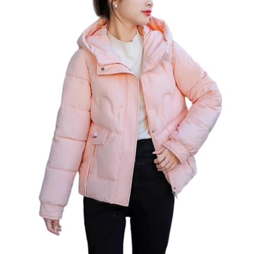Chaqueta acolchada de algodón con capucha para mujer, para otoño e invierno, abrigo de moda, Pnnrk, S