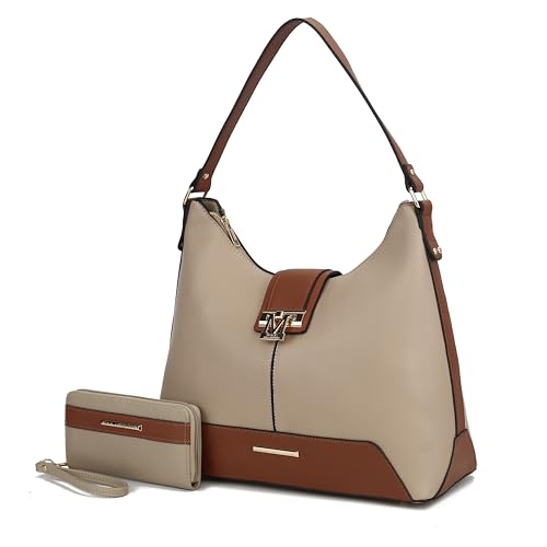 Image of MKF Collection Hobo Bag for Women & Wristlet Wallet Set, Vegan Leather Handbag Purse Set, Shoulder bags by Mia K