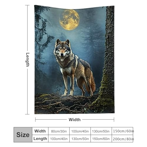 Couverture loup pour soirées cocooning au canapé et nuits de camping