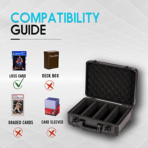 Metal Card Case Holder Deck Box Organizer Trading Card Storage Box Comlatible With Standard Loose Cards Baseball Card,Sport Cards #TOP4
