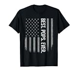 Best Pops Ever US American Flag Shirt Gifts For Father's Day T-Shirt