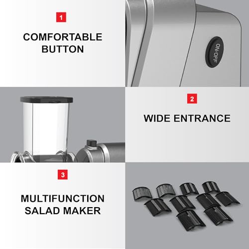 Electric-Cheese-Grater-250W-Professional-Electric-Slicer-Shredder-One-Touch-Control-Electric-Salad-Machine-Fruits-Vegetables-Cheeses-Salad-Maker-5-Attachments-Food-Processor