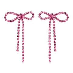 Pink Bow Earrings