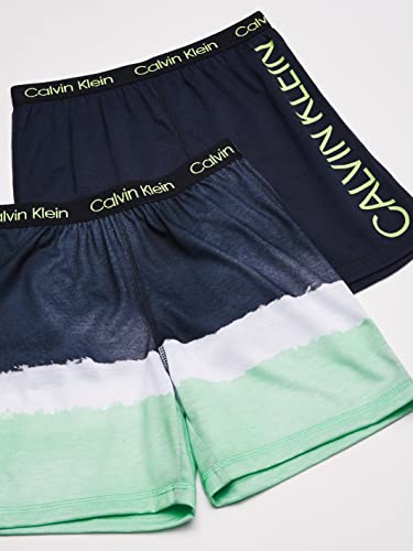 Calvin Klein – Calção de pijama para meninos, Dipdye / Black Iris, S (6/6X)