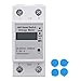 Smart Energy Meter Lcd Display Single Phase Household Electricity Meter Prepaid 2P Zmai 90 for Graffiti Rail Type 90 250V for Tuya for Din Rail Meter Electricity Meter Watt