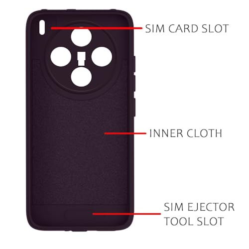 Image of Back Cover Compatible with Vivo X200T 5G | MagFit Ring Design (Non-Magnetic) | Shockproof Case | Anti-Slip Grip | Raised Camera Edges | Slim Protective Case for Vivo X200T 5G /X200s 5G(Purple)