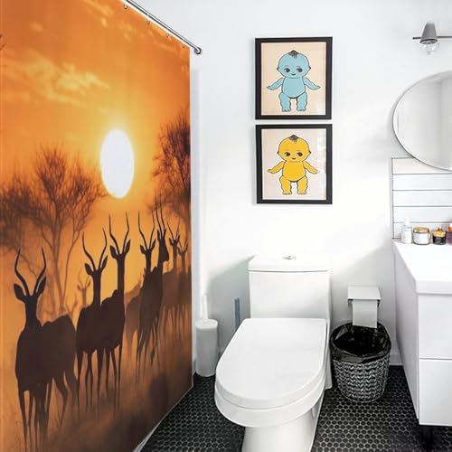 Rideau de douche antilope de qualité supérieure résistant 122x183 - 3