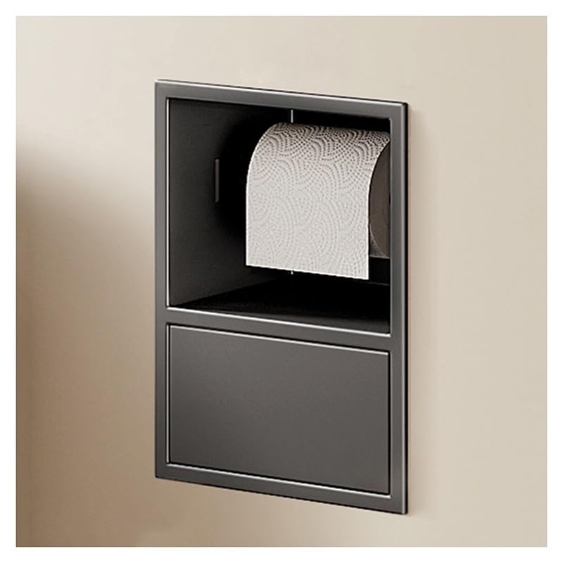 Niche de douche sans carrelage étagère murale étanche grise pour optimiser le rangement