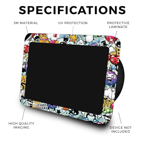 Image of Carbon Fiber Skin Compatible with Amazon Echo Show 8 (3rd Gen, 2023) - Oddballs - Premium 3M Vinyl Protective Wrap Decal Cover - Easy to Apply | Crafted in The USA by MightySkins