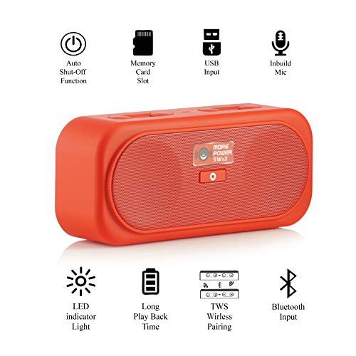 Image of KORYO Portable Wireless Stereo Speaker BV660-Red