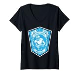 Femme Football Maman Papa Famille Eat Sleep T-Shirt avec Col en V