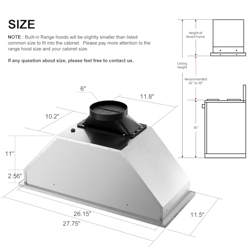 Brano 115C-30'' Range Hood Insert 30 Inch thumb #4