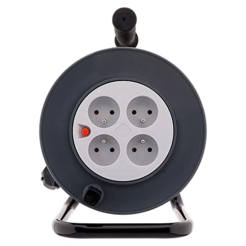 zenitech enrouleur 4 prises 16a câble 3g1,5 mm² 20m zenitech