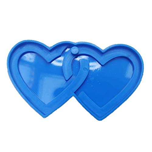 HELYZQ Molde de resina epóxi para artesanato faça você mesmo coração molde de silicone