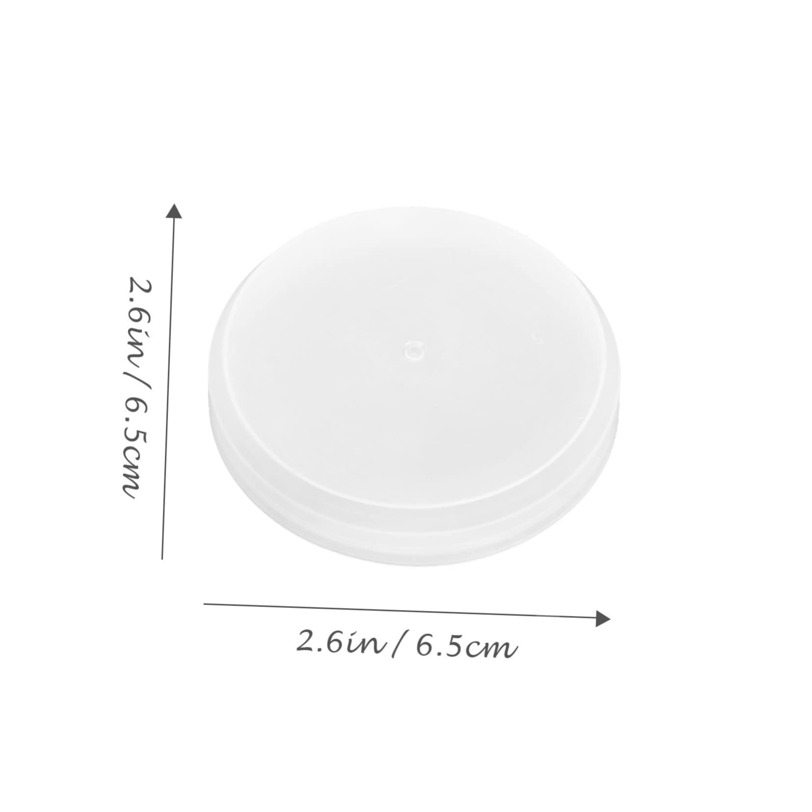 BELLIFFY 50pcs Iron Drum Sealing Cover Storage Bucket Lid Sealed Cap for Oil Bucket Pail Bung Cap Oil Barrel Top Plugs Steel Bung Cap Sealing Lids Bucket Cover Jar Seal Covers Plastic White