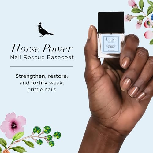 Butter London 31461 Base Coat Nail Polish, Horse Power - Nail Rescue Basecoat Helps Restore & Repair Damaged Nails thumb #1