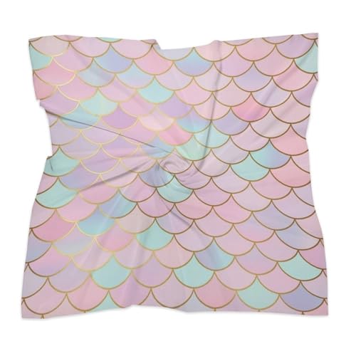 Fashion Silk Like Scarf for Women, Lightweight Head Scarf Bandana Satin Hair Wrapping3