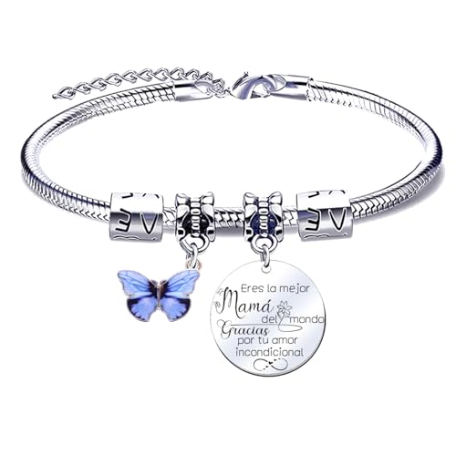 MNBVBV Pulsera para Mamá Pulsera Mamá personalizada día de la Madre Regalo original,pulsera mamá e hija Regalo de cumpleaños para mamá,Regalo para mi mamá de Navidad MNBVBV Pulsera para Mamá Pulsera Mamá personalizada día de la Madre Regalo original,pulsera mamá e hija Regalo de cumpleaños para mamá,Regalo para mi mamá de Navidad