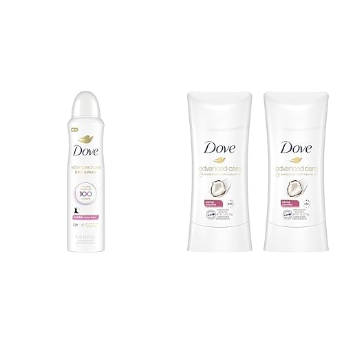 Dove Desodorante antitranspirante invisible en aerosol con protección contra olores de 72 horas, Pro-Ceramida y cuidado avanzado antitranspirante