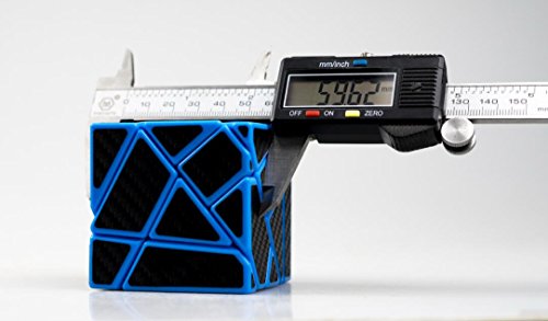 Cuberspeed Kid Kingcube Fangcun Ghost 3X3 Blue Magic Cube Silver Sticker Un-Stickered Speed Cube