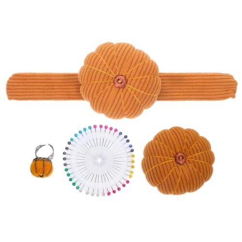 Alfiletero de pulsera duradero de corderoy FRCOLOR con algodón PP para acolchado seguro