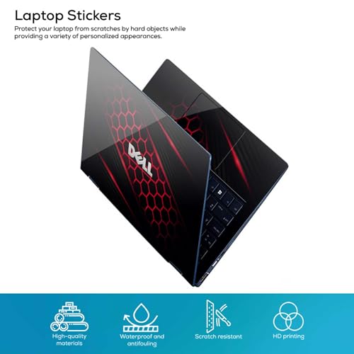 Image of Galaxsia DL-770 Full Body Vinyl Laptop Skin /Sticker /Cover Upto 15.6 Inches Laptops Laminated-Removable-HD Quality Compatible for Hp-Dell-Sony-Lenovo-Asus etc.(15x10 Inches)