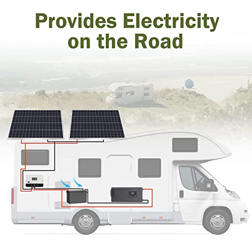 Hqst 100 Watt Monocrystalline Solar Panel High Efficiency Module Pv Power For Battery Charging Boat, Caravan, Rv And Any Other Off Grid Applications 32.5 X 26.4 X 1.18 Inches #TOP4