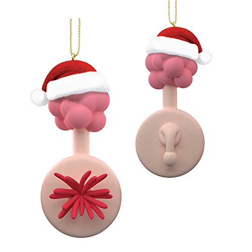 Kurt Adler Rick and Morty Plumbus with Santa Hat Ornament Home Décor for Christmas