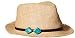 Scala Women's Matte Raffia Fedora Hat