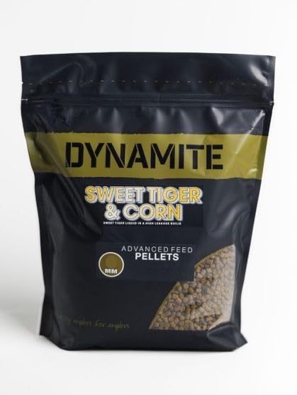 Dynamite Baits Sweet Tiger & Corn Advanced Feed Pellets (8mm 900g)