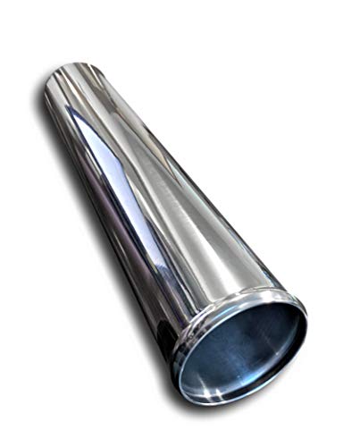 ETL Performance 3.50" Diameter Aluminum Pipe Polished 18.00" Length Exhaust Intake Tube Tubing Universal Seamless Round Custom Mandrel Intercooler Piping
