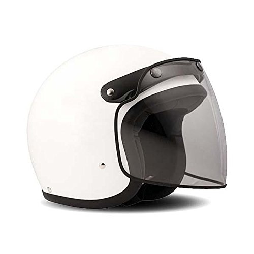 VISOR TRANSPARENT DMD HELMET MECHANISM SALTS FLIP UP UNIVERSAL BANDIT AXO YAM 70'S JET CABERG 3 BUTTONS AUTOMATIC