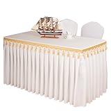 Infroissables et faciles à nettoyer : les jupes de table sont infroissables pour maintenir un look soigné et professionnel. Ils sont également faciles à nettoyer et à entretenir.