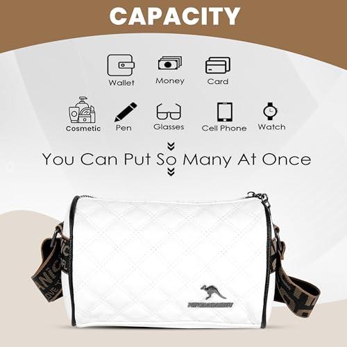 Image of Storite Women's Crossbody Sling Bag | Faux Leather | Zipper Closure | Adjustable Strap
