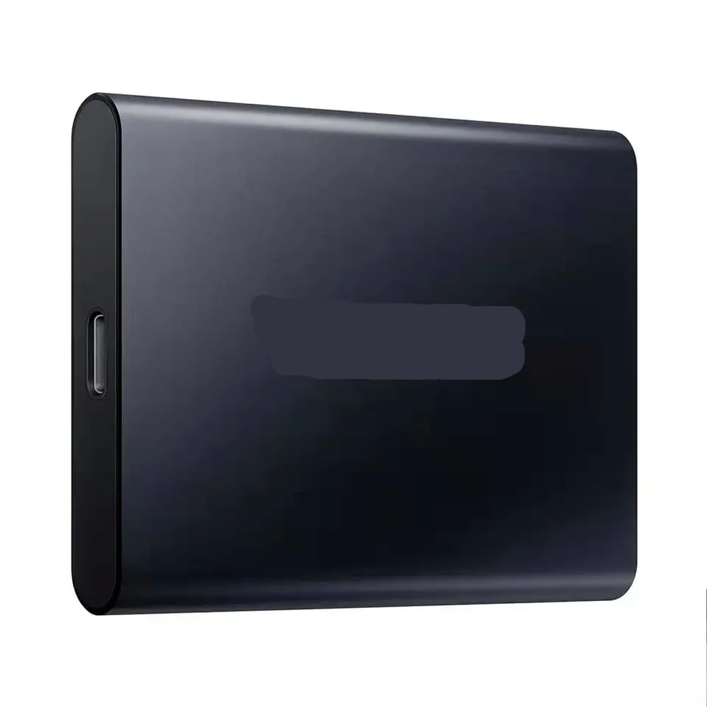 Disco Duro Externo portátil de Velocidad SSD de 1 TB para PC portátil(Black)