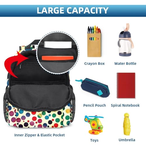 Sac à dos pour enfant durable et confortable à motifs multicolores