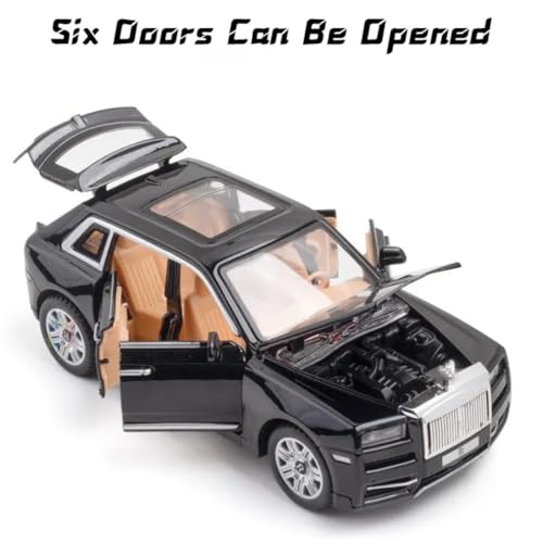 Image of 1:32 Scale Rolls Royce CULLINAN Toy Car | Metal Pullback Diecast Car for Kids with Openable Doors, Sound, Light Effects Toy for Car Enthusiasts (Color As Per Available)