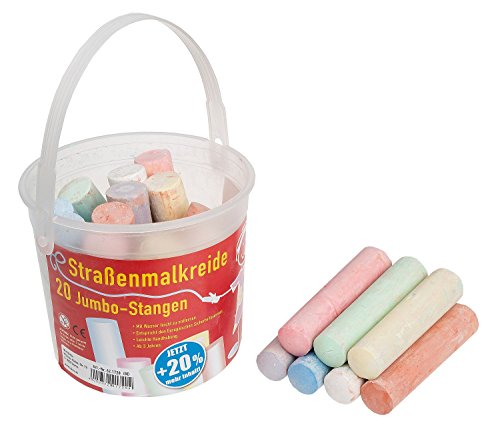 Preisvergleich Produktbild Idena 621720 - Straßenmalkreide im Eimer, 20 Jumbo-Stangen