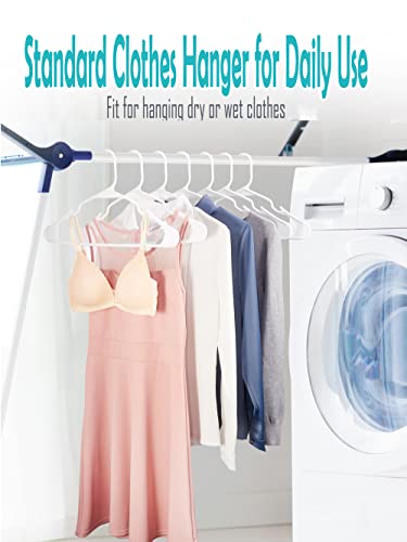 Smartor Plastic Hangers 60 Pack, Heavy Duty Plastic Hangers, Space Saving Clothes Hangers Plastic, Thick Plastic Hanger Shirt Hangers For Clothes, Shirts, Blouses And Dress (White) #TOP1