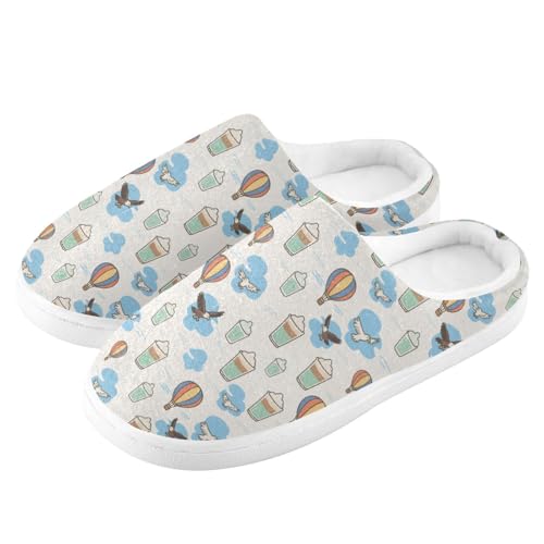 Cool Dessert Bird Mens Womens Slippers Cozy Memory Foam Slippers Slip On Warm House Shoes for Indoor Outdoor Size 16/17 23010584