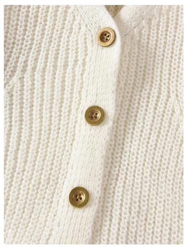 GORGLITTER Girl's Cardigan Cute Button Down Long Sleeve V Neck Knitted Fall Trendy 2025 Sweaters Top4