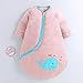 CaoQuanBaiHuoDian Coperte per Bambini Bambino Spesso Wrapping Coperta Calda Fodera Staccabile Manica Sacco a Pelo Bambini Blanket Sacchi a Pelo indossabili (Colore : Rosa, Size : 80cm)