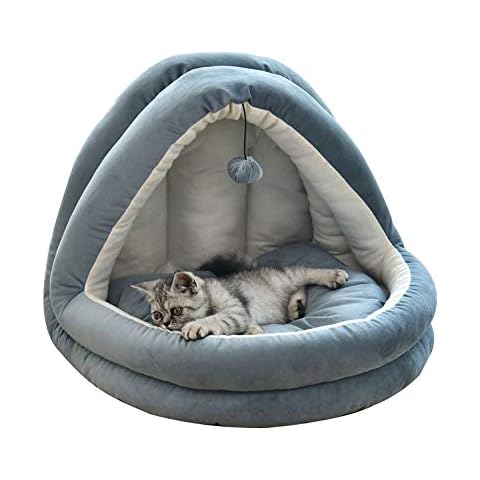 anbi Cats Cosy Bed Puppies Super Soft House Pet Sleeping Cushion(Dark blue,L Cover