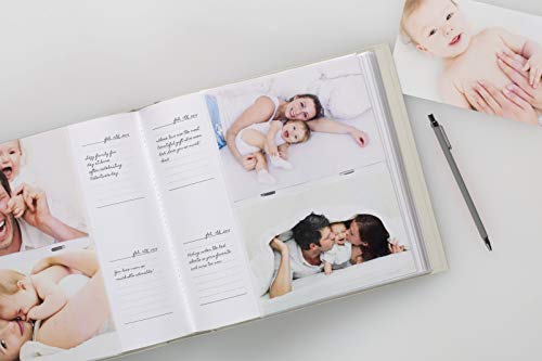 Pearhead Baby Photo Album, Baby Shower Gift, Ivory