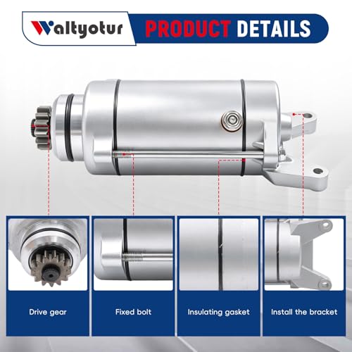 Motor de arranque de reemplazo para Yamaha V-Star 1100 XVS1100 1999-2009 miniatura 2